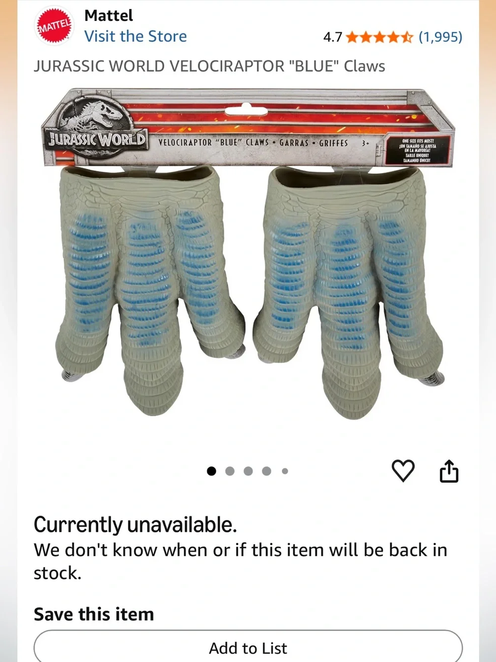 Mattel dinosaur reptile